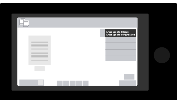 Erase Specified Range on Your Sharp Copier